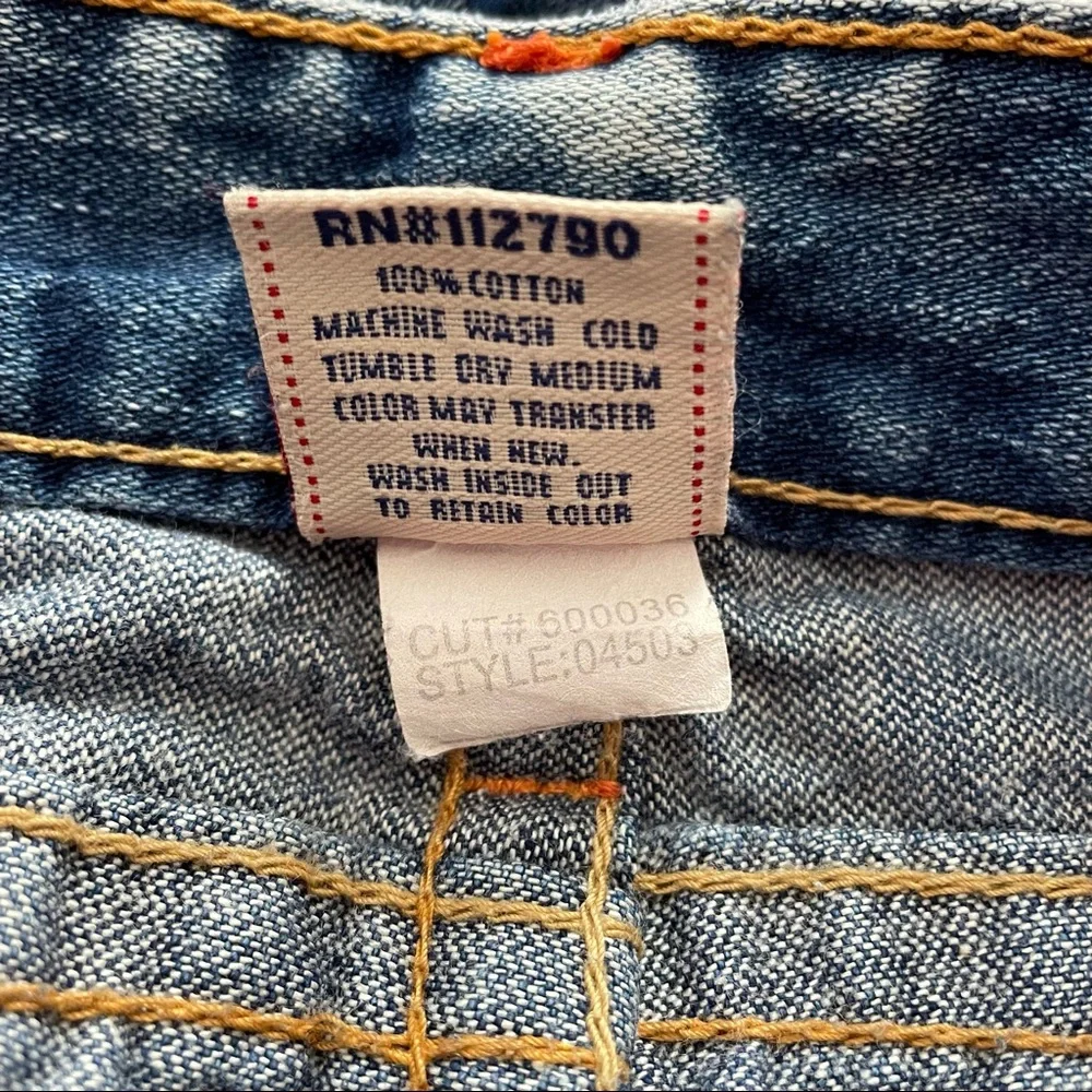 True religion distressed wide leg jean size 29 - Picture 10 of 13